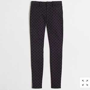 Jcrew Dotted Gigi pant with pockets